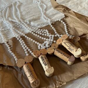 Cork Bachelorette Party Necklaces